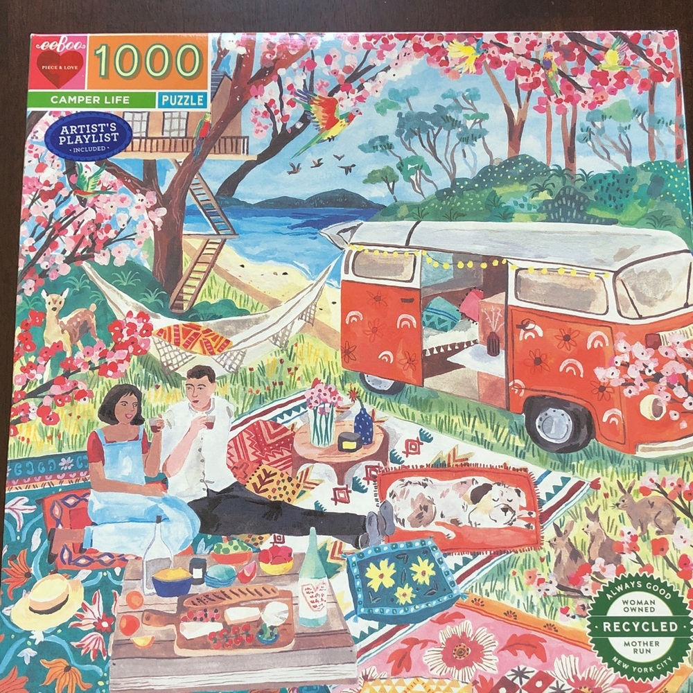 EeBoo Camper Life 1000 piece puzzle